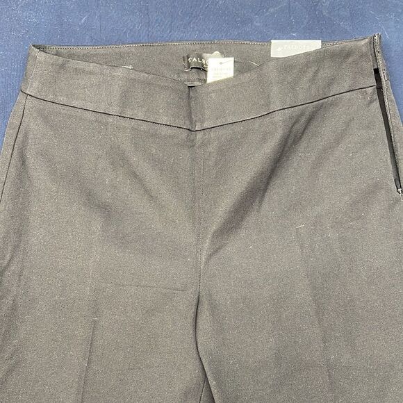 Talbots Chatham Ankle Fit higher waisted w side zip black pants - Picture 8 of 13